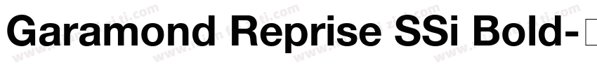 Garamond Reprise SSi Bold字体转换